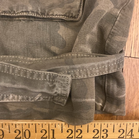 Current/Elliott Camo The Infantry Jacket Double Snap Belted - Pockets Women’s 3 - Picture 15 of 15